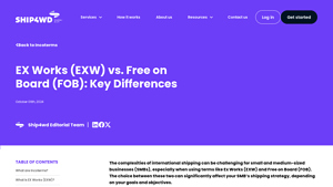 Ship4wd - Incoterm Selection for SMB Shipping