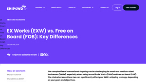 Ship4WD - EXW and FOB Explained