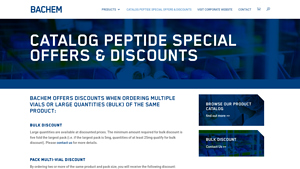 Bachem - Bulk and Multi-Vial Discounts