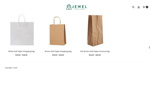 Jewel Paper Bags - Kraft Shopping Bags