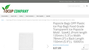 Yocupco - Popsicle Bags OPP Plastic