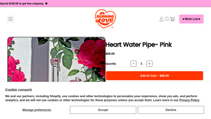 Burning Love - Heart Water Pipe