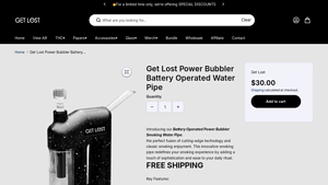 Get Lost - Power Bubbler Water Pipe