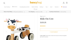 Bigjigs - Ride On Cow