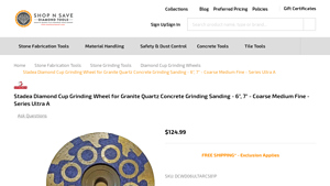 STADEA - Diamond Cup Grinding Wheel for Granite and Concrete