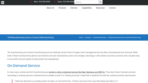 Sierra Coating - Toll and Contract Manufacturing Services