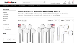 Simple Glass Pipe - Oil Burner Pipes
