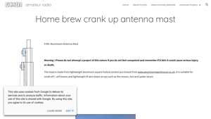 Homebrew - Crank Up Antenna Mast