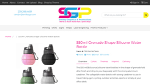 Smiley GP - Grenade Shape Silicone Water Bottle
