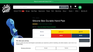 Smoke Cartel - Silicone Bee Durable Hand Pipe