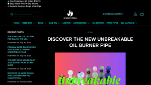 SmokeMega - Unbreakable Oil Burner Pipe