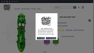 Smoke Toke Depot - Pickle Rick Pipe