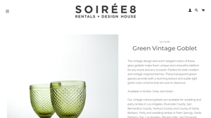 Soiree8 - Green Vintage Goblet