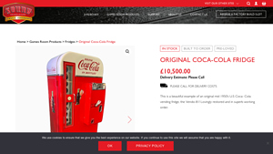 Sound Leisure - Original Coca-Cola Fridge