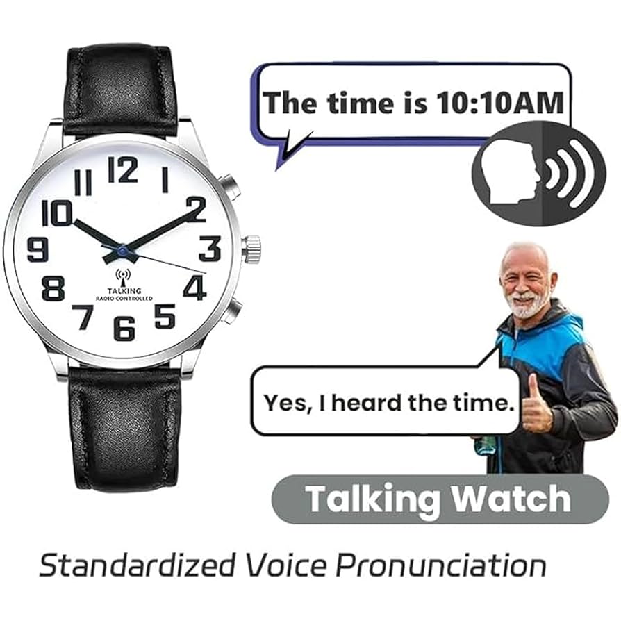 A stock image illustrating speaking wrist watch concepts