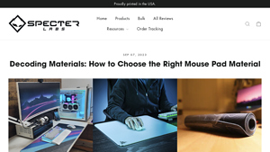 Specter Labs - Mouse Pad Materials