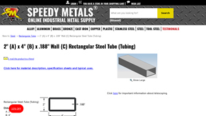 Speedy Metals - Rectangular Steel Tube