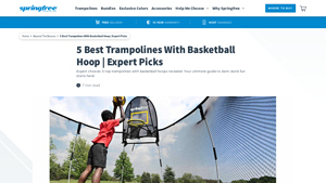 Springfree - Skywalker Jump N’ Dunk 12 ft Trampoline