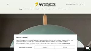 SpyTechStop - Discreet Ceiling Light Cameras