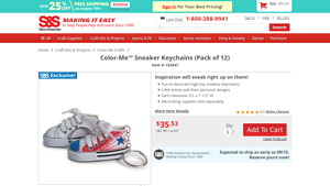 SSWW - Color Me Sneaker Keychains