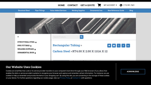 Steel Supply - RT4.00 X 2.00 X 11GA X 12 Rectangular Tubing