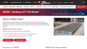 Steel Warehouse - AR500 Steel