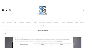 Stoned Genie - Premium Beaker Bongs Under $50