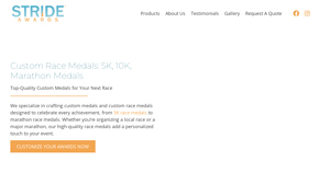 Stride Awards - Custom Race Medals