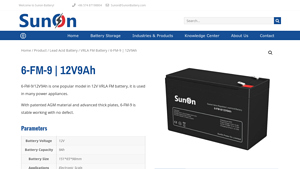Sunon - 6-FM-9 12V 9Ah Battery