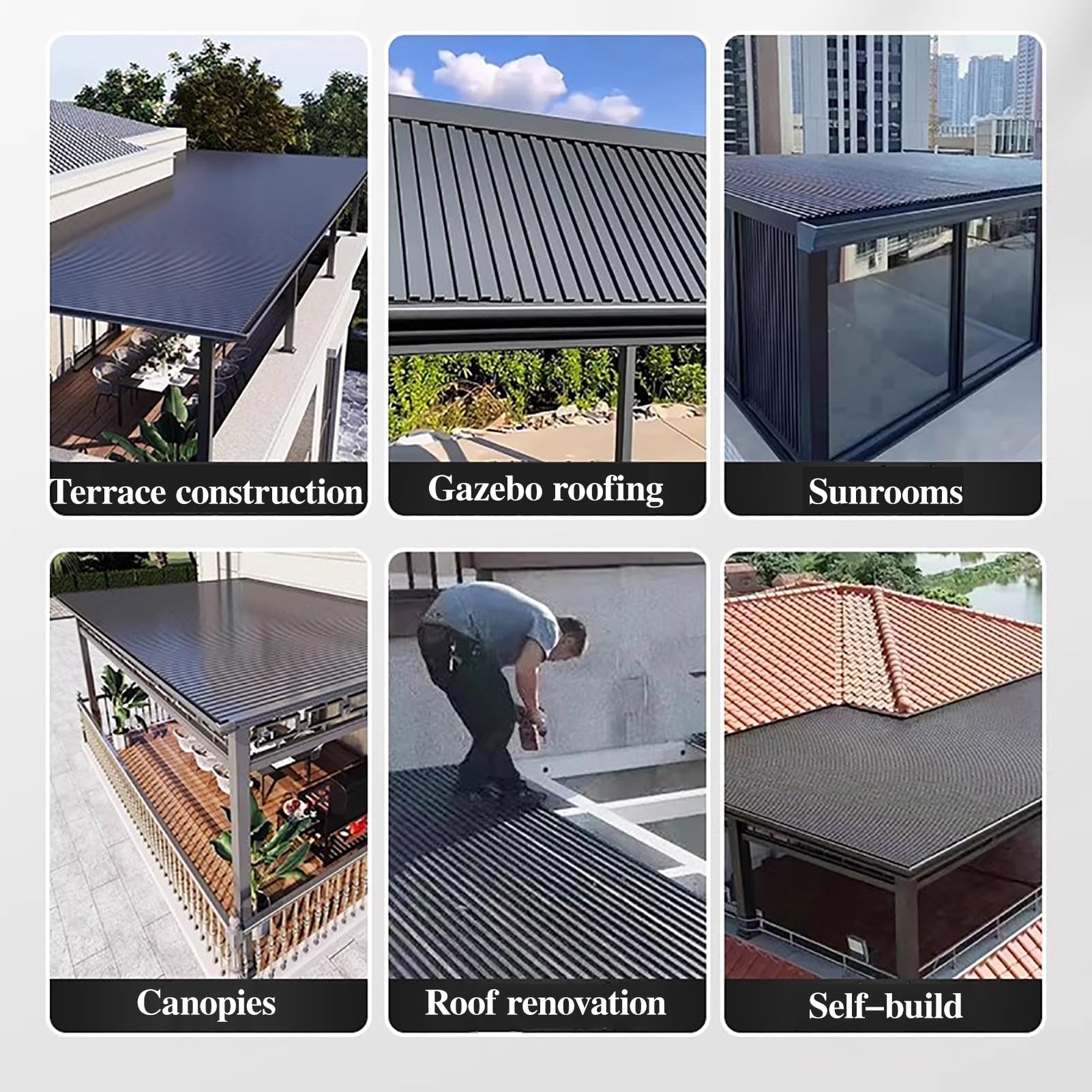A stock image illustrating sunroom roof panels concepts