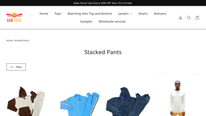 Suntees - Stacked Pants Collection