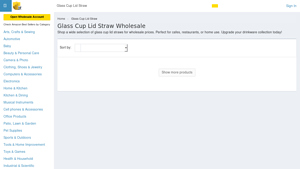 Supply Leader - Glass Cup Lid Straws