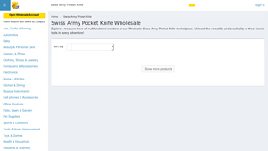 Supply Leader - Swiss Army Pocket Knife Wholesale