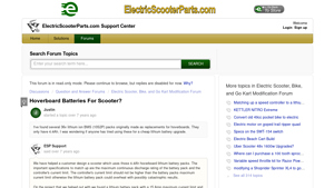Electric Scooter Parts - 36V Lithium Ion Battery Pack