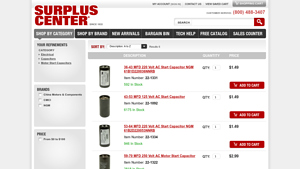 Surplus Center - Motor Start Capacitors