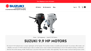 Suzuki - 9.9 HP Outboard Motor