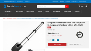 Energized Defender - Baton with Stun Gun