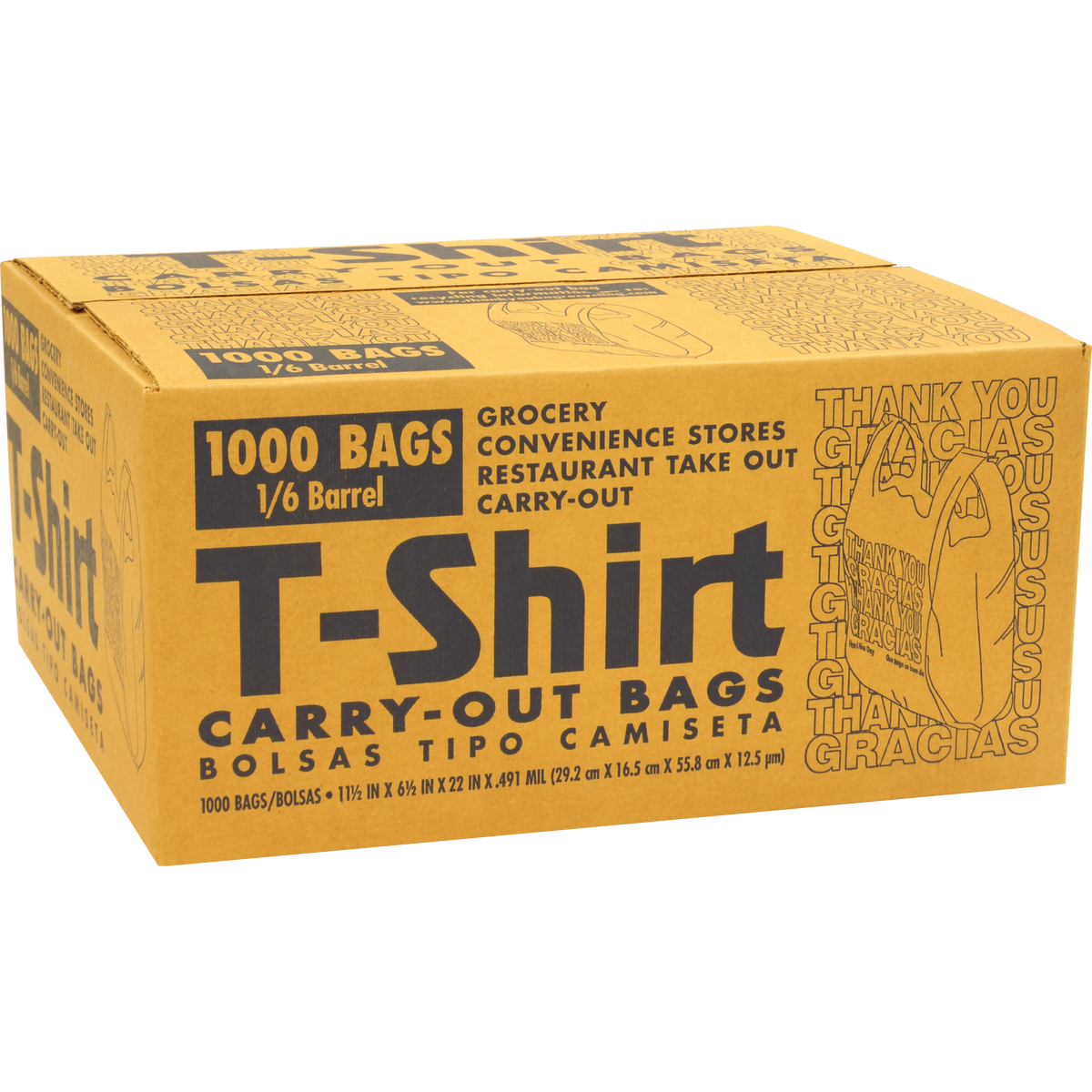 A stock image illustrating t shirt bags costco concepts