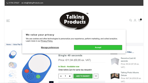 Talking Products - Voice Pad Talking Photo Frame