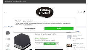 Talking Products - Talking Tile Sound Button