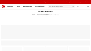 Target - Linen Binders