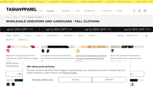 Tasha Apparel - Wholesale Sweaters & Cardigans