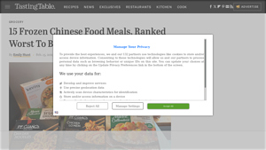 Tasting Table - Frozen Chinese Food Rankings