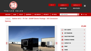 Stallion - 6X12 Enclosed Cargo Trailer