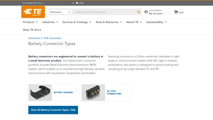 TE - Battery Connector Types