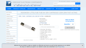Littelfuse - Fast Acting Fuse 312008125V