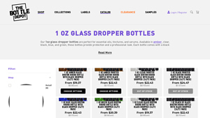 The Bottle Depot - 1 oz Glass Dropper Bottles