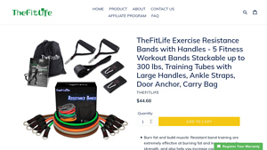 TheFitLife - Exercise Resistance Bands