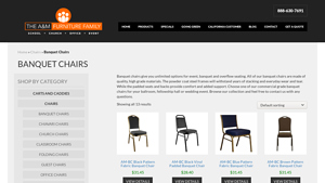 The Furniture Family - Padded Stackable Banquet Chairs