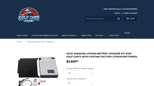 EZGO - Samsung Lithium Battery Upgrade Kit